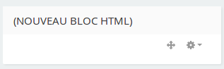 Le nouveau bloc html